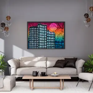 Futuristic Urban Wall Art